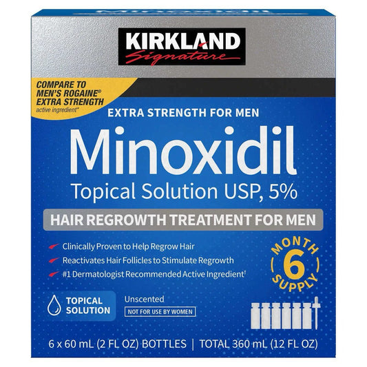 Kirkland Minoxidil 5% Topical Solution – liquide (4 Bottles)