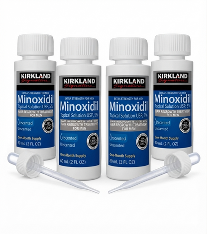Kirkland Minoxidil 5% Topical Solution – liquide (4 Bottles)