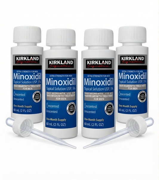 Kirkland Minoxidil 5% Topical Solution – liquide (4 Bottles)