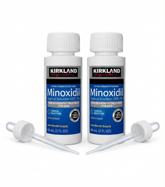 Kirkland Minoxidil 5% Topical Solution – liquide (2 Bottles)