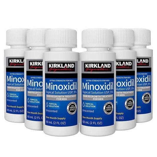 Kirkland Minoxidil 5% Topical Solution – liquide (6 Bottles)